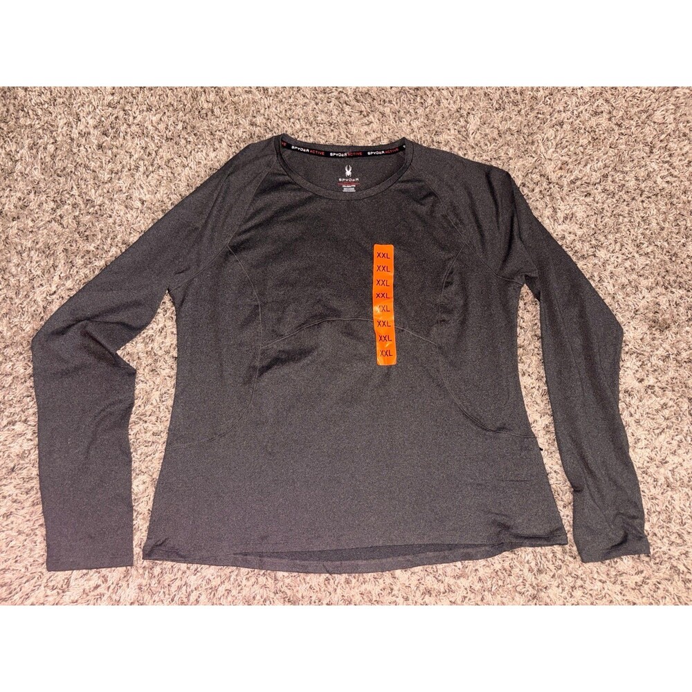 Spyder‎ Active Women's Peached Jersey Long Sleeve Top NWT XXL